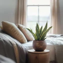 Langue De Belle-Mère - Sansevieria Trifasciata Laurentii - H40-50Cm - ⌀14Cm