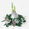 Amaryllis Couronne de Noël Argent – Bulbe Ciré Décoratif | bb-potager.com