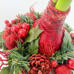 Amaryllis Couronne de Noël Rouge – Bulbe Ciré Festif | bb-potager.com