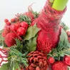 Amaryllis Couronne de Noël Rouge – Bulbe Ciré Festif | bb-potager.com